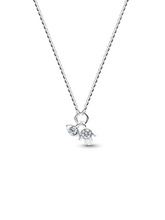 Pandora Talisman Sterling Silver Lab-Grown Diamond Evil Eye & Hamsa Hand Dangle Pendant Necklace
