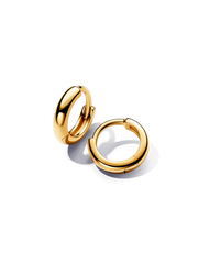 Round Huggie Hoop Earrings