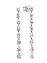 FINAL SALE - Sparkling Eight Stones Drop Earrings