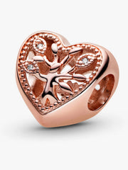 FINAL SALE - Openwork Family Tree Heart Charm