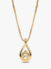 Pandora Infinite 14k White Gold Lab-grown Diamond Pendant Necklace