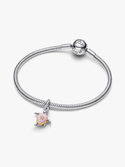 2026 Pink Sea Turtle Lab-grown Diamond Dangle Charm