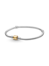 Pandora Moments Barrel Clasp Snake Chain Bracelet