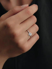 FINAL SALE - Pandora Nova 14k White Gold Lab-grown Diamond Ring