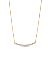 Pandora Era 14k Gold Lab-grown Diamond Pavé Bar Necklace