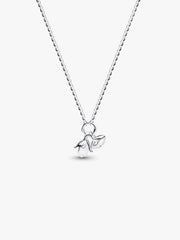 Pandora Talisman Sterling Silver Lab-Grown Diamond Evil Eye & Hamsa Hand Dangle Pendant Necklace