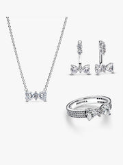 Sparkling Bow Jewelry Set