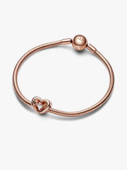 FINAL SALE - Radiant Heart & Floating Stone Charm