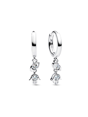 Pandora Talisman Sterling Silver Lab-Grown Diamond Evil Eye & Hamsa Hand Dangle Earrings