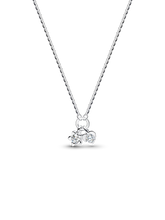 Pandora Talisman Sterling Silver Lab-Grown Diamond Heart & Star Dangle Pendant Necklace