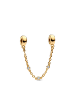 Triple Clear Stone Safety Chain