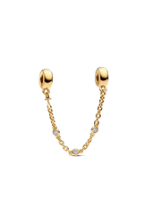 Triple Clear Stone Safety Chain