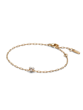 Pandora Era Bezel Lab-Grown Diamond Cluster Paperclip Chain Bracelet