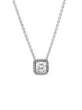 FINAL SALE - Square Sparkle Halo Necklace