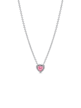 Pink Heart Collier Necklace