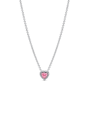 Pink Heart Collier Necklace