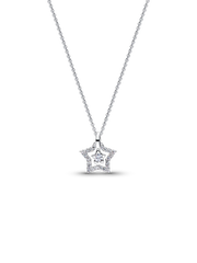 Pandora Talisman Sterling Silver Lab-Grown Diamond Star Pendant Necklace