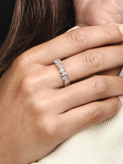 Alternating Sparkling Band Ring