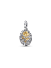 Rose Medallion Charm
