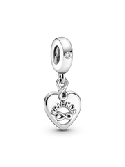 Friends Forever Heart Dangle Charm