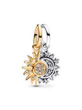 Splittable Sun & Moon Dangle Charm