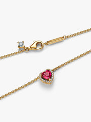 Sparkling Heart Collier Necklace