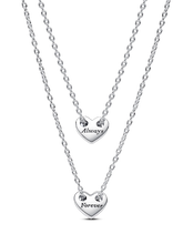 FINAL SALE - Forever & Always Splittable Heart Collier Necklaces