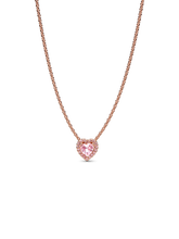 Pink Heart Collier Necklace