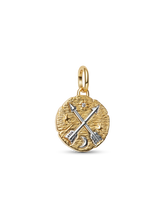 Crossing Arrows Medallion Charm