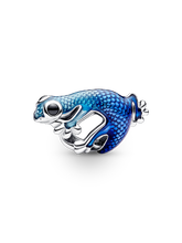 Metallic Blue Gecko Charm