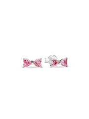 Sparkling Small Bow Stud Earrings
