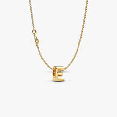 Letter E Charm Necklace