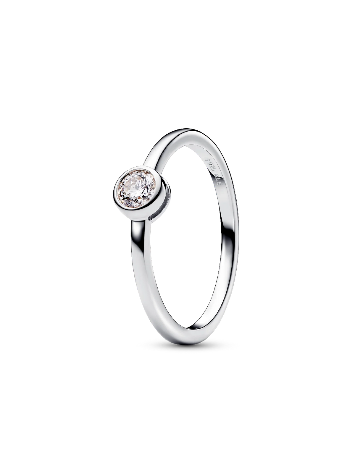 Pandora Era Bezel Sterling Silver Lab-grown Diamond Ring