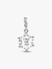 Opalescent Snowflake Double Dangle Charm