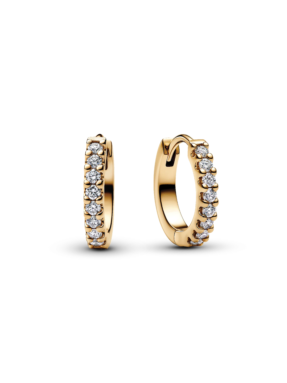 Pandora Era Lab-grown Diamond Hoop Earrings 14K Gold