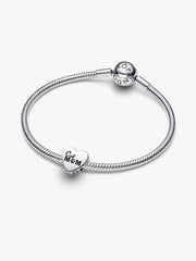 Engravable Cat Mom Heart Charm
