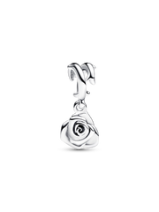 Rose in Bloom Dangle Charm