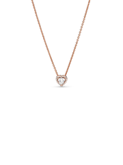 Pink Heart Collier Necklace
