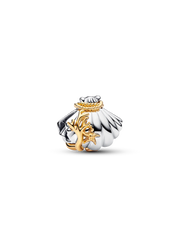 Disney Princesses Ariel Shell Lab-Grown Diamond Two-Tone Charm