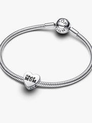 Volleyball Mom Heart Charm