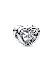 FINAL SALE - Radiant Heart & Floating Stone Charm