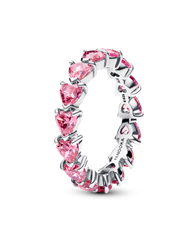 Band of Clear Hearts Ring