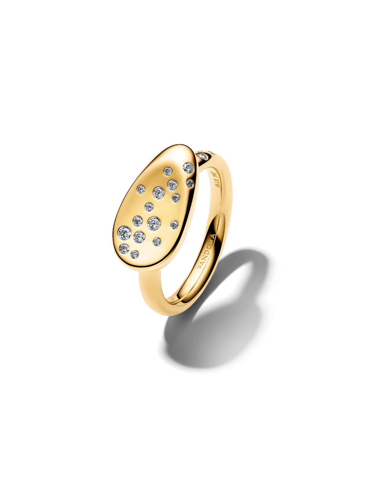 Small Stone-Set Oval Signet Ring
