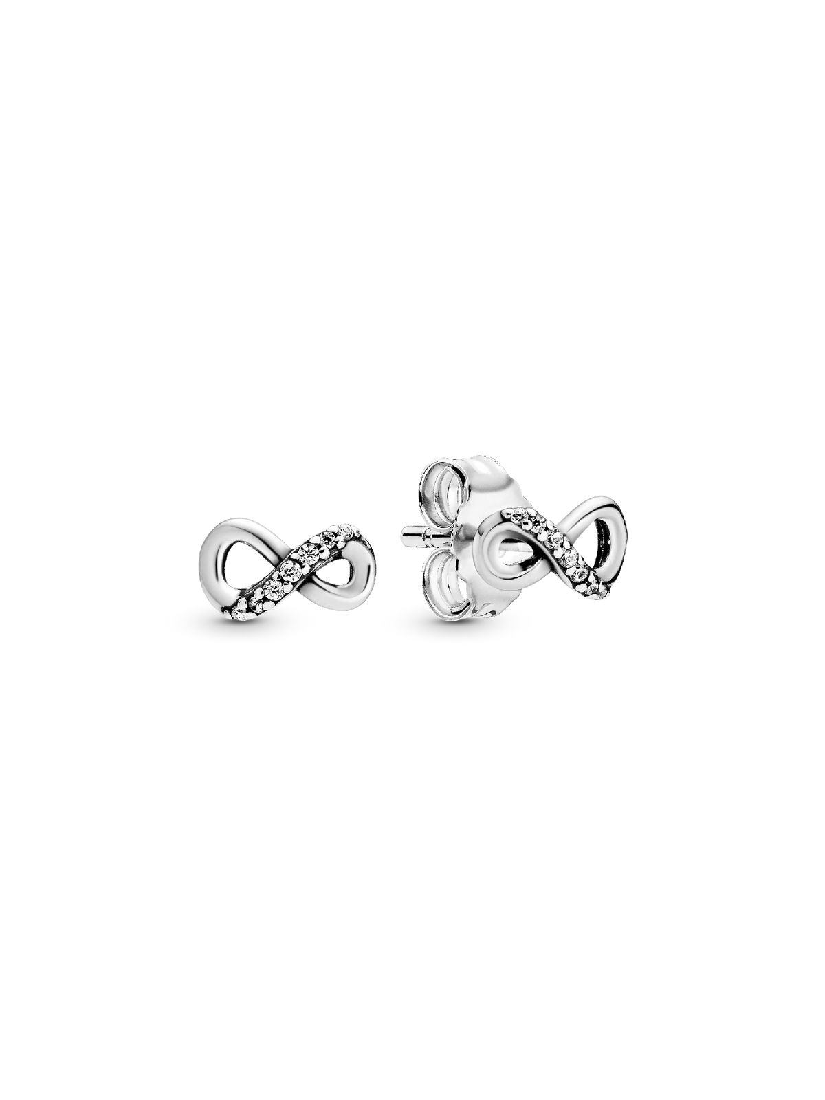 Sparkling Infinity Stud Earrings