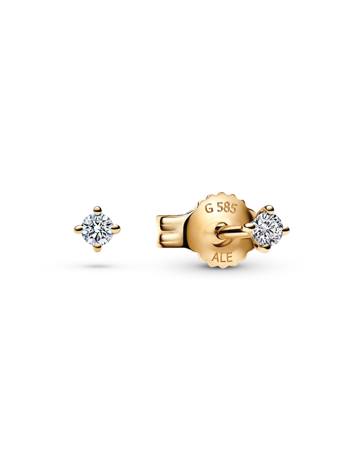 Pandora Era Lab-grown Diamond Stud Earrings 14K Gold