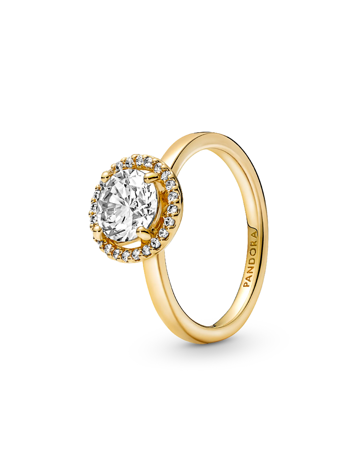 Sparkling Round Halo Ring