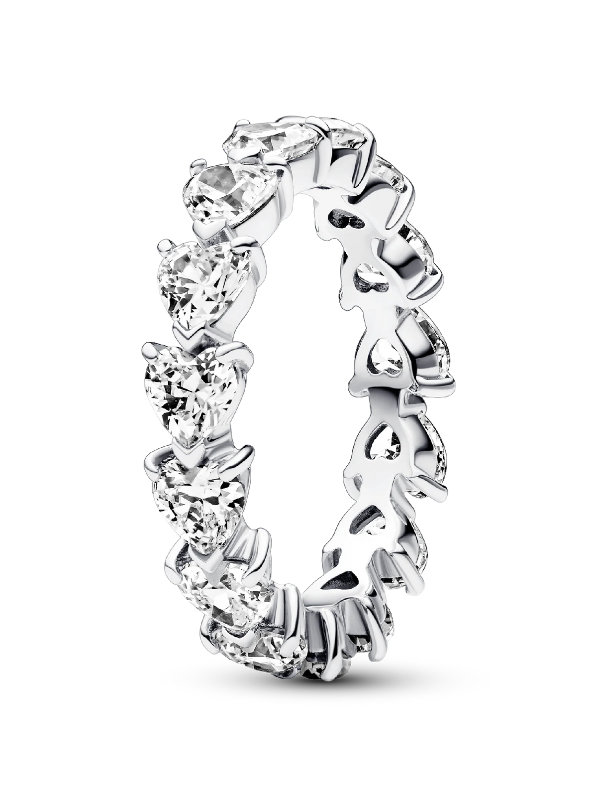 Band of Clear Hearts Ring