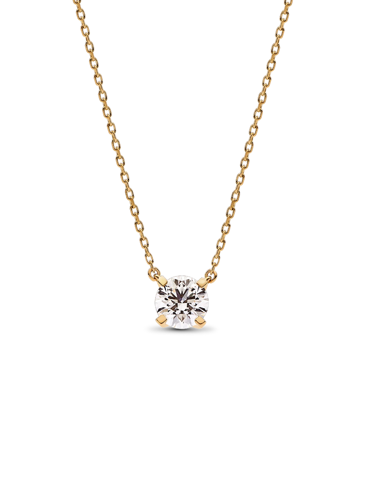 Pandora Era 14k White Gold Lab-grown Diamond Pendant Necklace