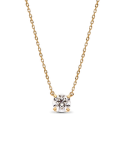 Pandora Era 14k White Gold Lab-grown Diamond Pendant Necklace