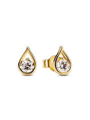 Pandora Infinite 14k White Gold Lab-grown Diamond Earrings